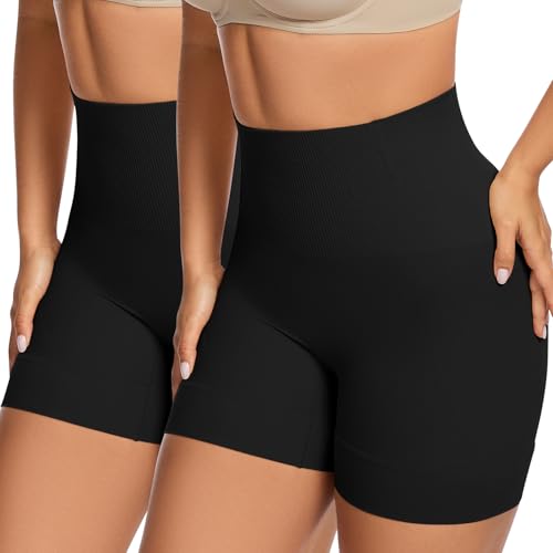 LEYSHE Shapewear Damen Bauchweg Hohe Taille Shaping Miederhose Shorts Nahtlose UnterwäSche Anti-Chafing Miederpants Stark Formend,BB,2XL von LEYSHE