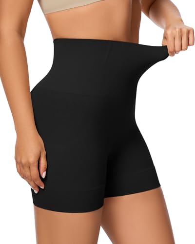 LEYSHE Shapewear Damen Bauchweg Hohe Taille Shaping Miederhose Shorts Nahtlose UnterwäSche Anti-Chafing Miederpants Stark Formend,BL,S von LEYSHE
