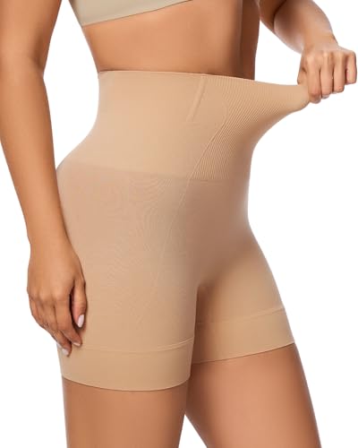 LEYSHE Shapewear Damen Bauchweg Hohe Taille Shaping Miederhose Shorts Nahtlose UnterwäSche Anti-Chafing Miederpants Stark Formend,FS,XL von LEYSHE