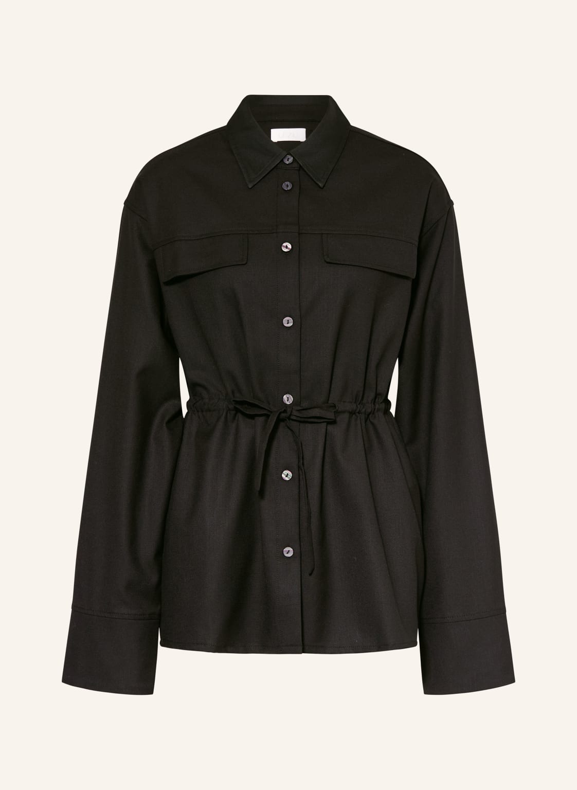 Lezu Hemdbluse Shari schwarz von LEZU