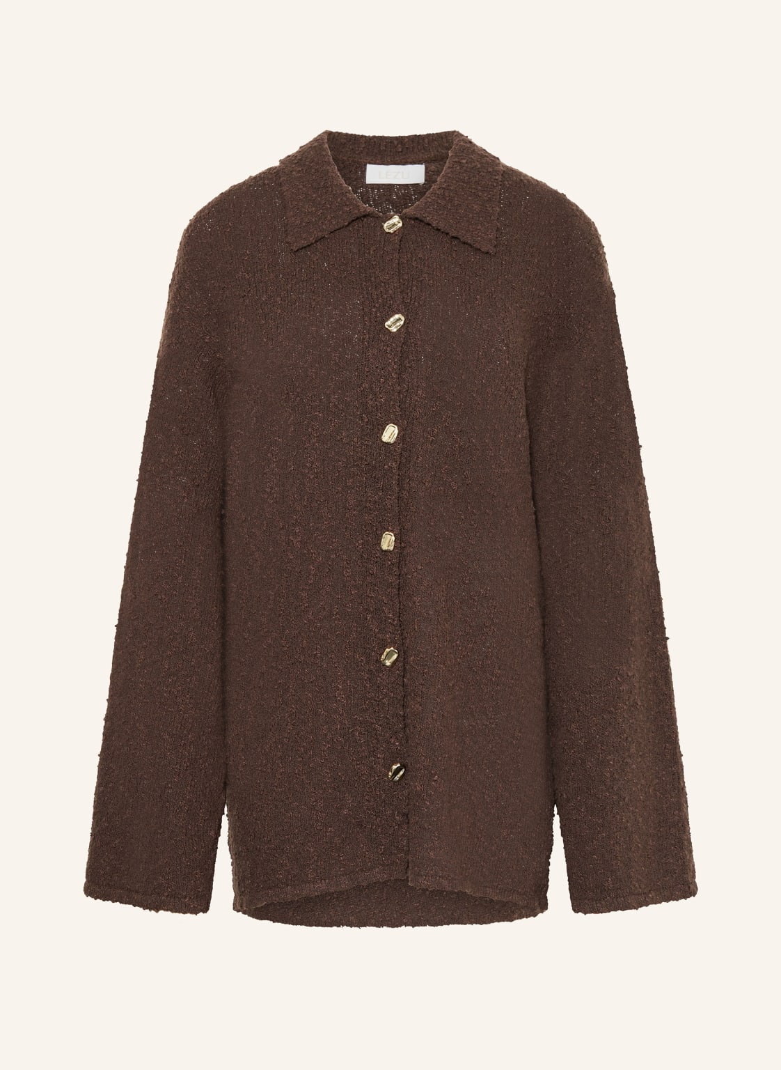 Lezu Oversized-Strickjacke Tessa braun von LEZU