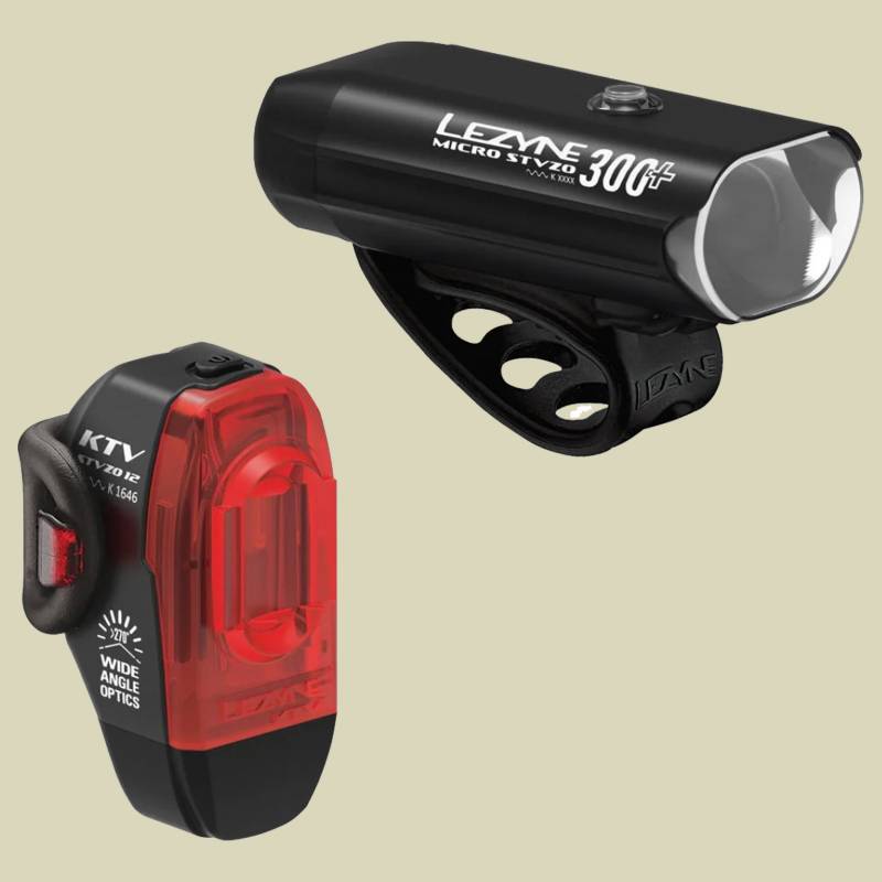 Beleuchtungsset Micro Drive 300+ / KTV Drive StVZO von LEZYNE