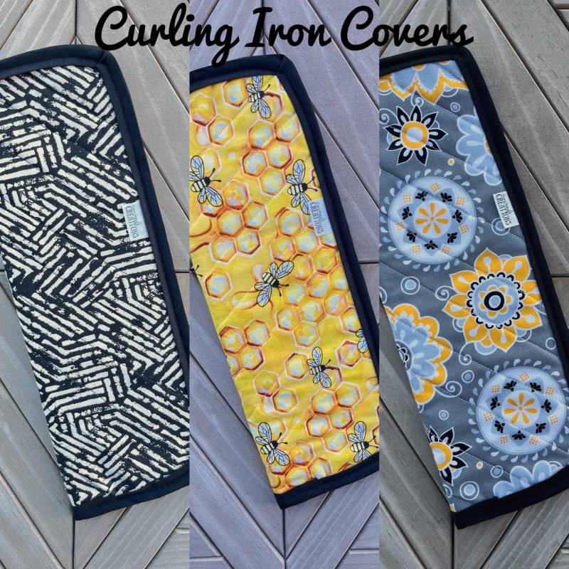 Lockenstab Abdeckung | Bügeleisenabdeckung Hitzebeständig Reiseetui Geschenk von LElaineCreations