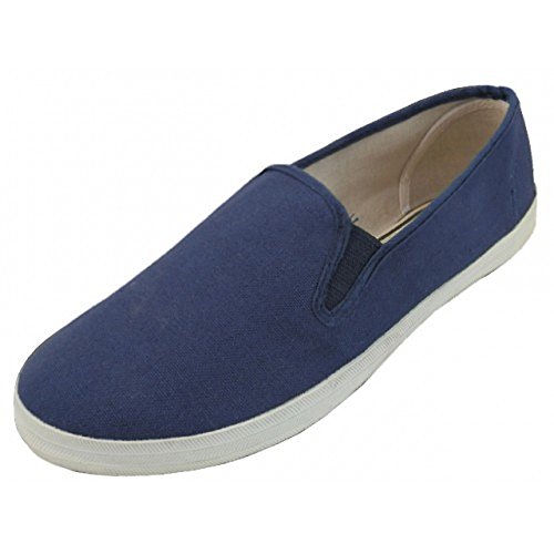 LF Wear Herren Sneaker aus Segeltuch, Blau (navy), 43 EU von LF Wear