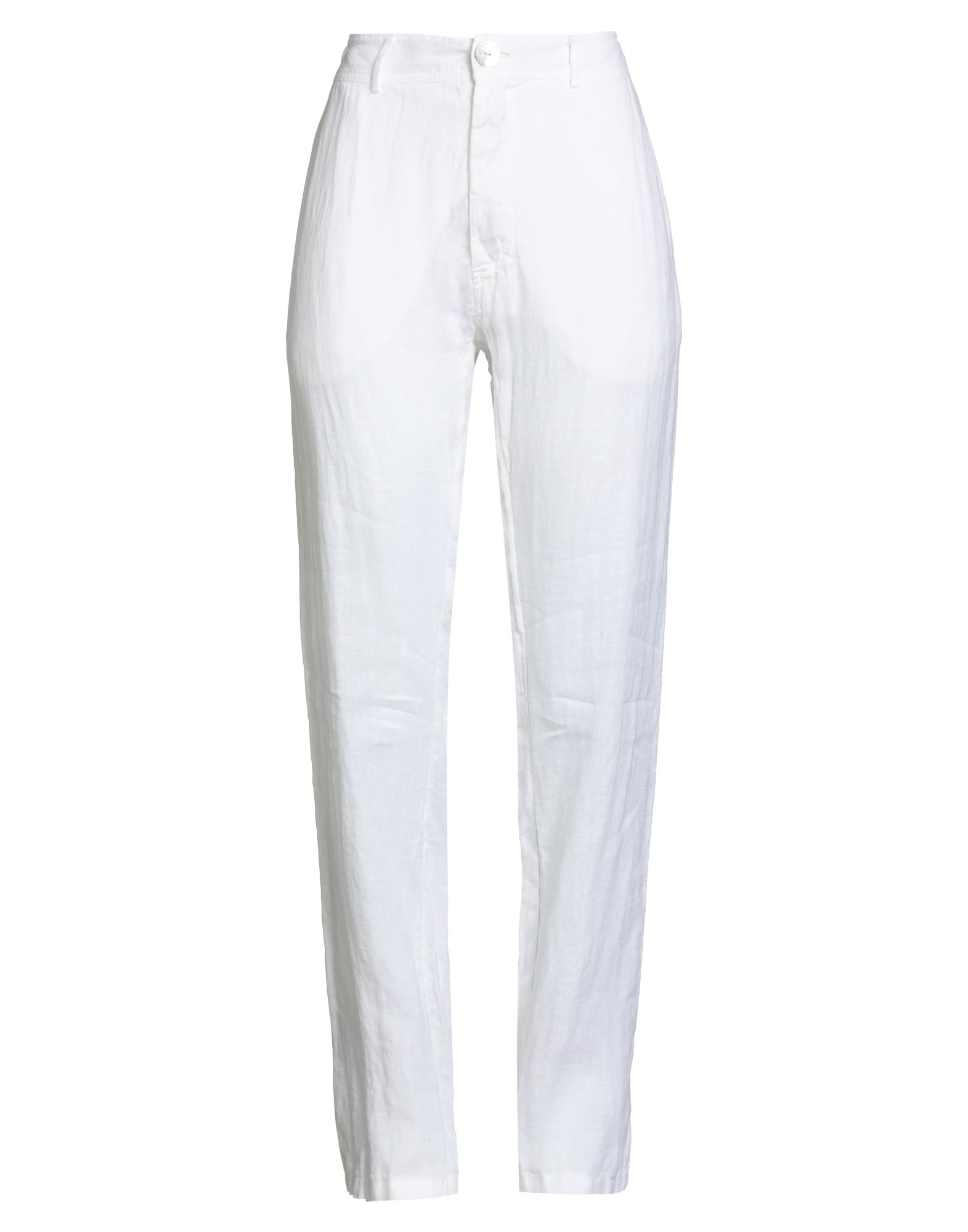 LFDL LA FABBRICA DEL LINO Hose Damen Weiß von LFDL LA FABBRICA DEL LINO