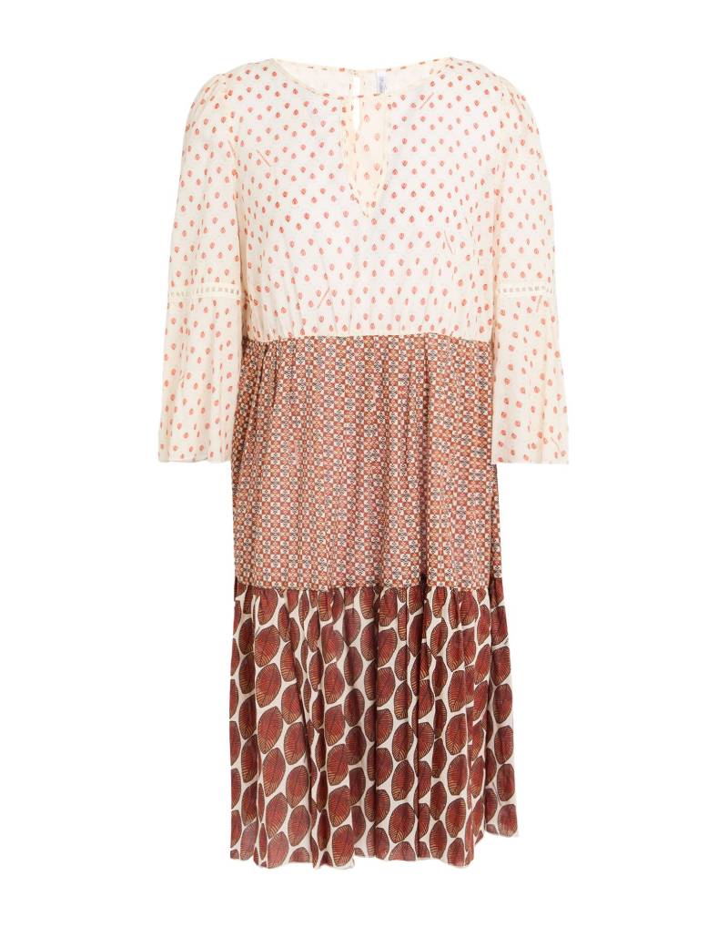 LFDL LA FABBRICA DEL LINO Mini-kleid Damen Beige von LFDL LA FABBRICA DEL LINO