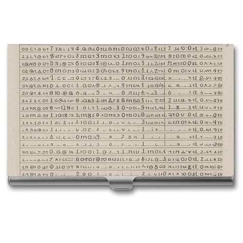 LFDSPYJE Visitenkartenhalter Morsecode Visitenkartenetui für Männer Frauen Metall Slim Namenskartenhalter Dünn Visitenkarten Organizer Tasche Kartenhalter Visitenkartenträger, silber, 3.7x2.2x0.3 von LFDSPYJE