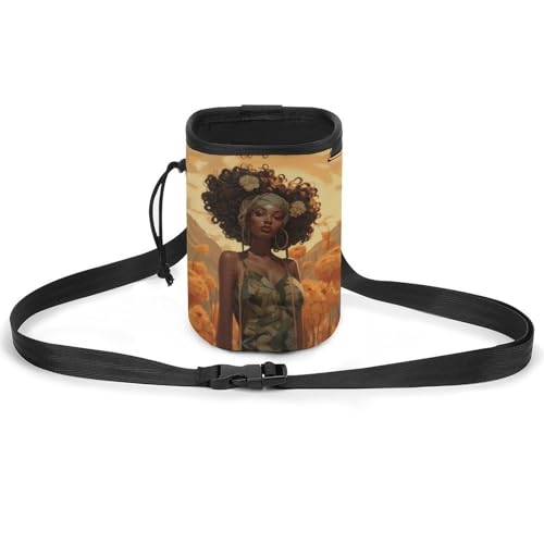 Hundeleckerli-Tasche für Hundeleckerli-Training, Gürteltasche, Hundetrainingstasche, Eine schwarze Frau, Einheitsgröße, Hundetrainingstasche von LFDSYEOQ