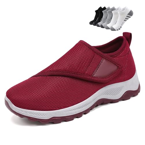 LFFTBK Breiter Diabetikerschuh,Obermaterial Aus Mesh Mit Unterstützung Bei Plantarfasziitis(41 EU) von LFFTBK