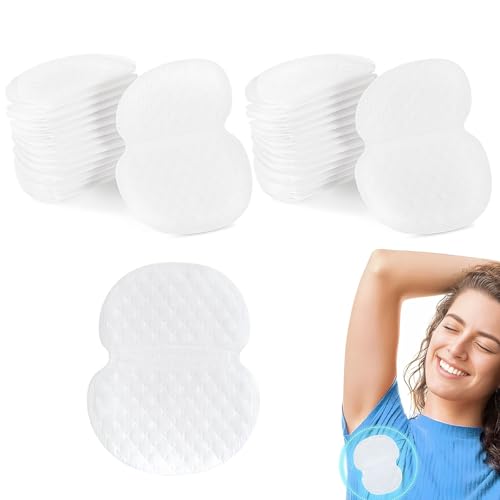 100 Stück Achselpads, Selbstklebend Achsel Schweißpads, Anti Schweiß Pads Damen Herren，Geruchslose Underarm Pads Sweat, Unsichtbar Komfortabel Schweißpads von LFWZRY