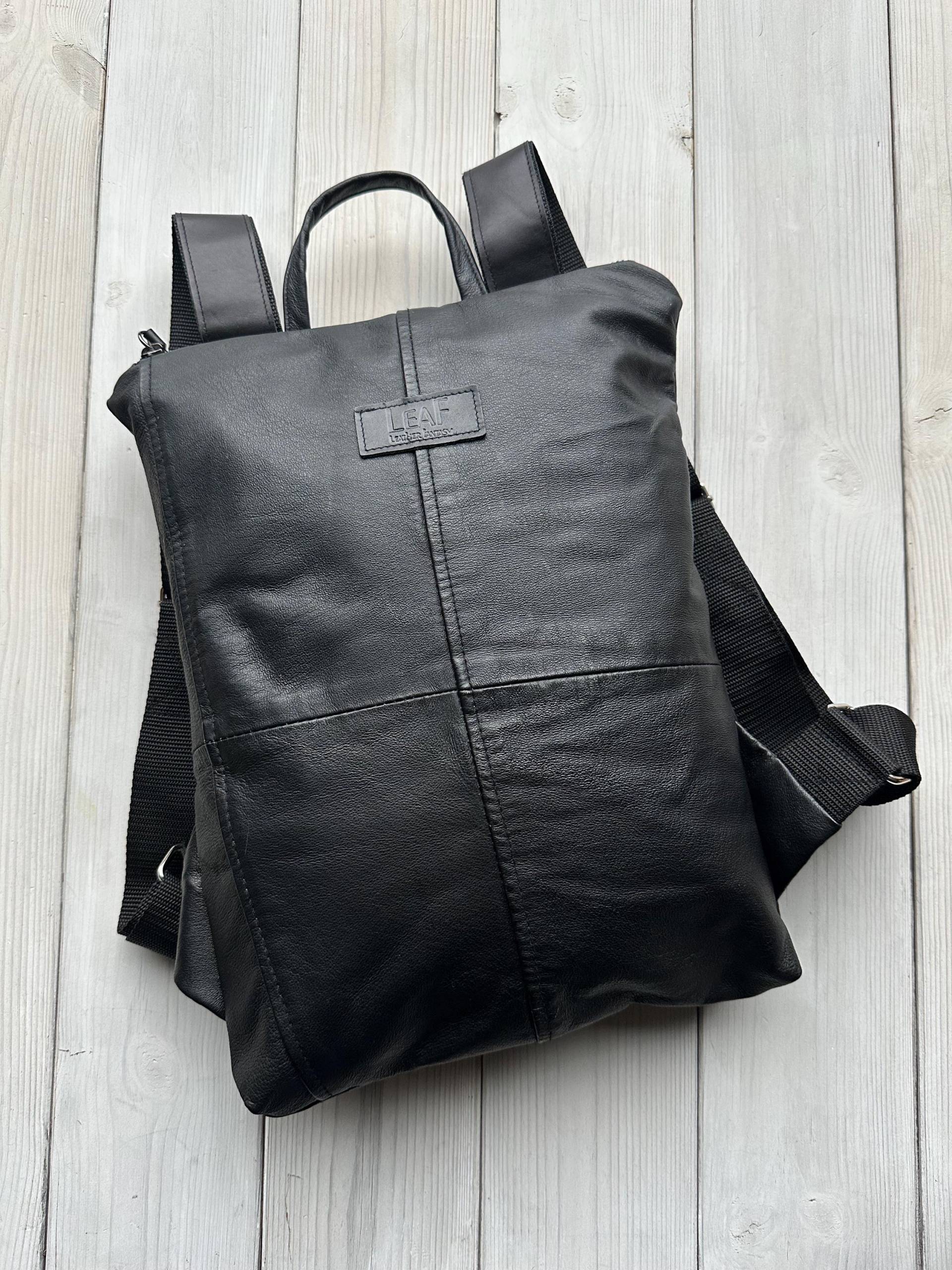 Kleiner Rucksack, Leder Frauen Upcycled Recycling von LFantasy