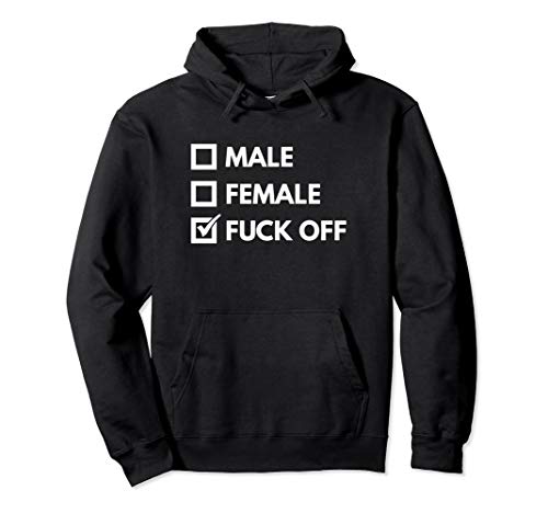 Male Female Fuck Off lustiges CSD LGBT Design Pullover Hoodie von LGBT CSD trend designs