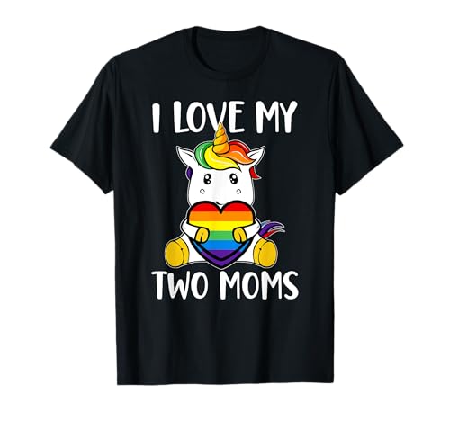 "I Love My Two Moms Cute LGBT Gay Ally Unicorn Girls Kids T-Shirt "I Love My Two Moms Cute LGBT Gay Ally Unicorn Girls Kids T-Shirt von LGBT Gay Pride Rainbow Flag Unicorn Tee IL