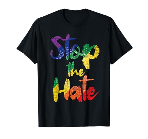 Stoppt den Hass - Peace Regenbogen Gay Pride LGBT T-Shirt Stoppt den Hass - Peace Regenbogen Gay Pride LGBT T-Shirt von LGBT Gay Pride Regenbogen Flagge T-Shirts