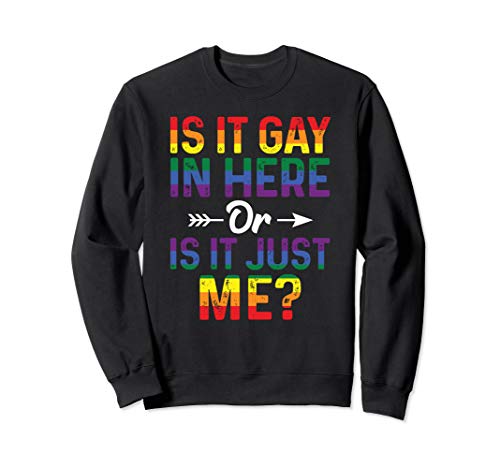 Ist Es Homosexuell Hier Oder Ist Es Nur Mir Lgbt Gay Pride Sweatshirt von LGBT Lesben Gay Pride T-Shirts