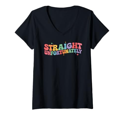 Damen LGBTQ Pride Month | Funny Straight Leider Pride Humor T-Shirt mit V-Ausschnitt Damen LGBTQ Pride Month | Funny Straight Leider Pride Humor T-Shirt mit V-Ausschnitt von LGBT Pride Celebration Apparel.USA