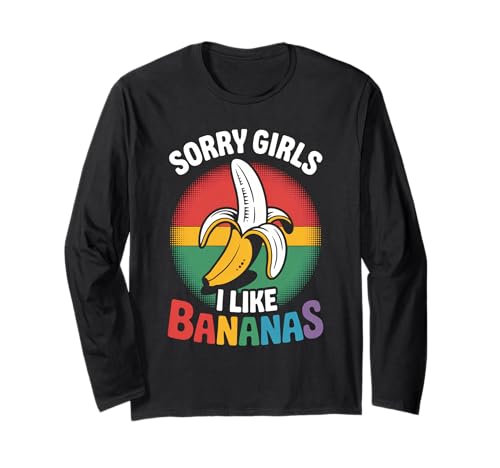 LGBTQ Pride Month Gay | Sorry Mädels, ich mag Banana Gay Pride Langarmshirt LGBTQ Pride Month Gay | Sorry Mädels, ich mag Banana Gay Pride Langarmshirt von LGBT Pride Celebration Apparel.USA