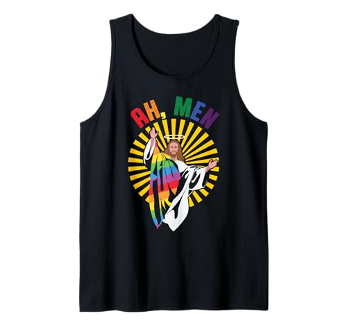 AH MEN Schwuler Jesus Pride Regenbogen Queer Homosexuell CSD Partykleidung LGBT Tank Top AH MEN Schwuler Jesus Pride Regenbogen Queer Homosexuell CSD Partykleidung LGBT Tank Top von LGBT Pride Gay Lesbian Trans Queer CSD Apparel
