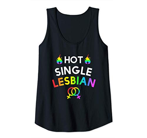 Damen Hot single lesbian Lustiges Lesben LGBT CSD Lesbisch Tank Top von LGBT Pride Lesbischer CSD