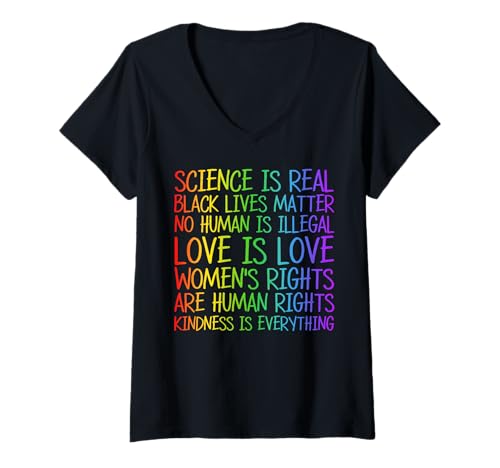 Damen LGBTQ Pride Regenbogen-Flagge Schwul Lesben Nicht Binäre Gleichheit T-Shirt mit V-Ausschnitt Damen LGBTQ Pride Regenbogen-Flagge Schwul Lesben Nicht Binäre Gleichheit T-Shirt mit V-Ausschnitt von LGBT Pride Month Transgender Trans Flag Rainbow