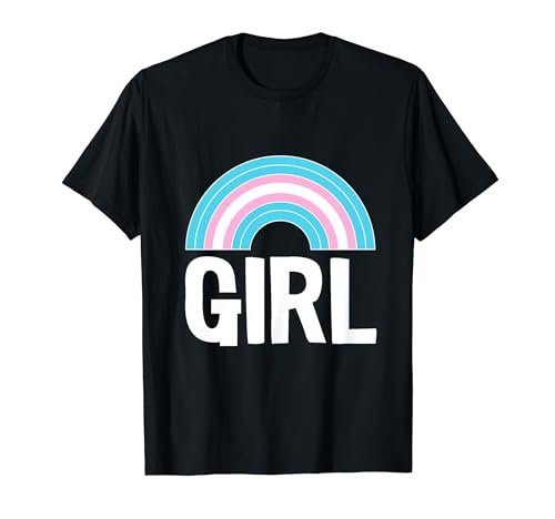 Transgender Girl Regenbogen LGBT-Q Coole Trans Pride Flagge Farbe T-Shirt Transgender Girl Regenbogen LGBT-Q Coole Trans Pride Flagge Farbe T-Shirt von LGBT-Q Cloths Transgeder Pride Trans Girl Women