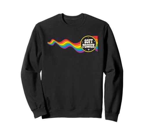 Soft Power LGBT-Q Gay Pride Month Regenbogen-Flagge Herren Damen Sweatshirt von LGBT-Q Gay Pride Month Equality Rainbow Men Women