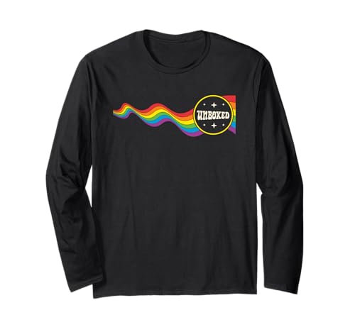 Unboxed LGBT-Q Gay Pride Month Regenbogen-Flagge Männer Frauen Langarmshirt Unboxed LGBT-Q Gay Pride Month Regenbogen-Flagge Männer Frauen Langarmshirt von LGBT-Q Gay Pride Month Equality Rainbow Men Women