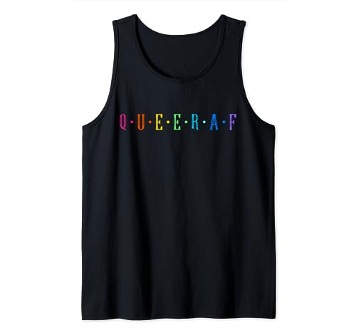 QUEERAF Q U E E R A F QUEER AF Tank Top QUEERAF Q U E E R A F QUEER AF Tank Top von LGBT Queer Pride Homosexuell Gay Outfits Lesbian