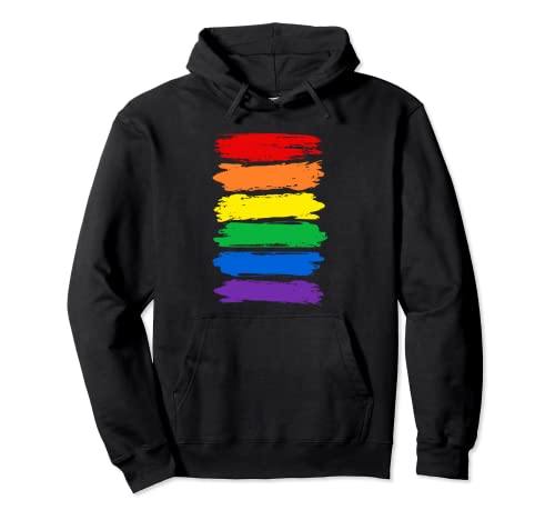 Regenbogenfahne Vintage LGBTQ Regenbogen Herren Damen Kinder Pullover Hoodie Regenbogenfahne Vintage LGBTQ Regenbogen Herren Damen Kinder Pullover Hoodie von LGBT Queer Regenbogenfahne Streifen Pinselstriche