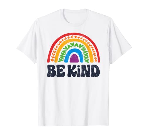LGBTQ Be Kind Gay Pride LGBT Ally Rainbow Flag Retro Vintage T-Shirt von LGBT Rainbow Co