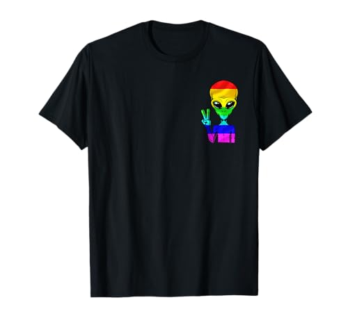 Gay Gaylien Alien LGBTQ Queer Trans Bi Regenbogen CSD Shirt T-Shirt Gay Gaylien Alien LGBTQ Queer Trans Bi Regenbogen CSD Shirt T-Shirt von LGBT Rainbow Gift Shirt