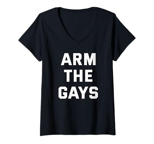 Damen Bewaffne die Queers Gay Pride LGBTQ+ T-Shirt mit V-Ausschnitt Damen Bewaffne die Queers Gay Pride LGBTQ+ T-Shirt mit V-Ausschnitt von LGBTQ+ Arm The Queers Gay Pride