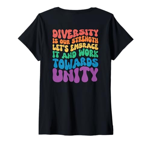 Damen Come Together and Celebrate Diversity LGBTQ Regenbogen T-Shirt mit V-Ausschnitt Damen Come Together and Celebrate Diversity LGBTQ Regenbogen T-Shirt mit V-Ausschnitt von LGBTQ+ Pride Regenbogen Support Designs