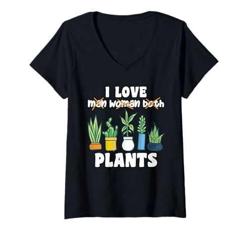 Damen Aroace Pflanze Funny Pflanzen in Aroace Flag T-Shirt mit V-Ausschnitt Damen Aroace Pflanze Funny Pflanzen in Aroace Flag T-Shirt mit V-Ausschnitt von LGBTQ+ Pride gärtnern Support Designs