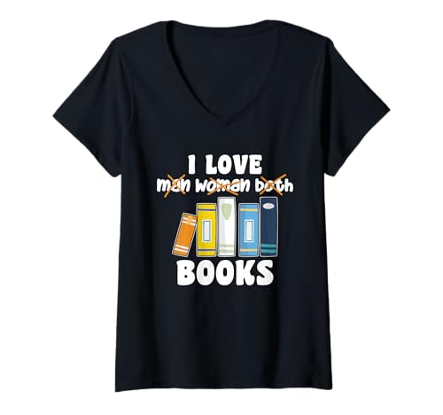 Damen Aroace Bücher Funny Bücher in Aroace Flag T-Shirt mit V-Ausschnitt Damen Aroace Bücher Funny Bücher in Aroace Flag T-Shirt mit V-Ausschnitt von LGBTQ+ Pride lesen Support Designs