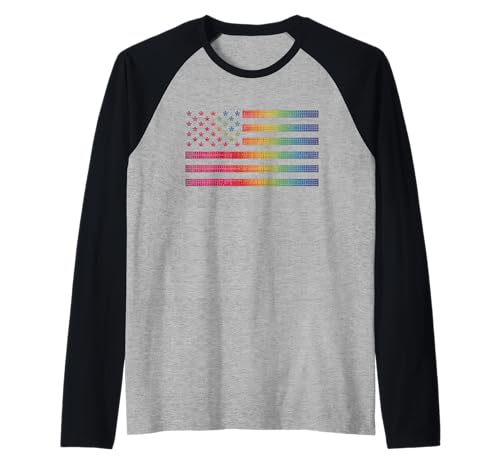 Lustige Pride Flagge Spruch Gay Rainbow USA LGBT Damen Herren Raglan Lustige Pride Flagge Spruch Gay Rainbow USA LGBT Damen Herren Raglan von LGBTQ Equality Colorful American Identity Art