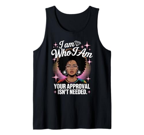Ich Bin wer Schwarze Frau Afro Pride Empowerment Frauen Männer Tank Top Ich Bin wer Schwarze Frau Afro Pride Empowerment Frauen Männer Tank Top von LGBTQ Inclusive Identity Natural Hair Rainbow Art