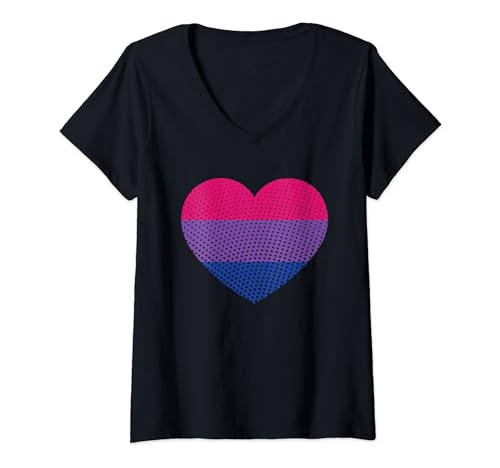 Damen Wir sind alle Menschen LGBTQ Gay Pride Freedom Love Heart T-Shirt mit V-Ausschnitt von LGBTQ Lesbian Gay Bisexual Trans Queer Pride