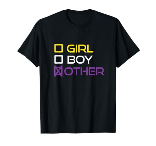 Funny Girl Boy Other Nonbinary Pride Quote Non-Binary Flag T-Shirt Funny Girl Boy Other Nonbinary Pride Quote Non-Binary Flag T-Shirt von LGBTQ Nonbinary Pride Shirts & Gifts