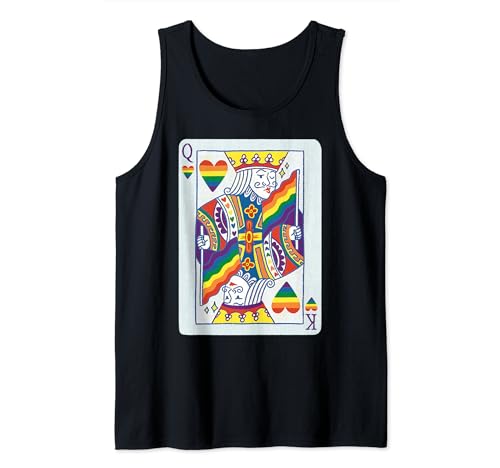 Herren LGBTQ Kostüm Queer Herz König Spielkarte Poker Skat Karneval Tank Top Herren LGBTQ Kostüm Queer Herz König Spielkarte Poker Skat Karneval Tank Top von LGBTQ Queer Kostüm King Regenbogen Fasching