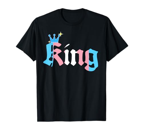 KING Transflagge entwirft LGBTQ-Transmänner Trans-Frauen LGBT T-Shirt KING Transflagge entwirft LGBTQ-Transmänner Trans-Frauen LGBT T-Shirt von LGBTQ trans flag Graphic trans Shirts