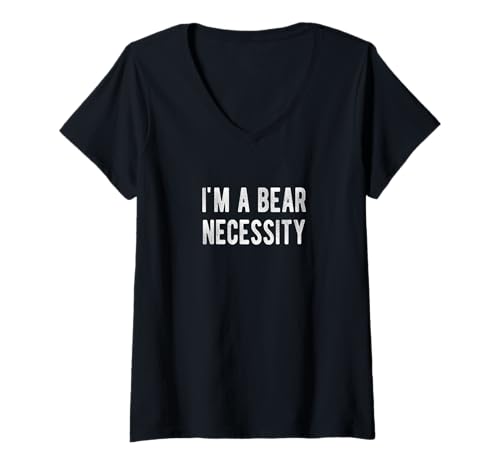 Damen Ich Bin EIN Bär Necessity T-Shirt mit V-Ausschnitt von LGBTQ