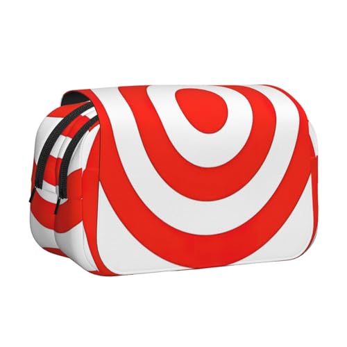 LGHDFYO Design Target Printing Stifteetui, Tintenrollerhalter, handgefertigter Display-Organizer, Reißverschlusstasche von LGHDFYO