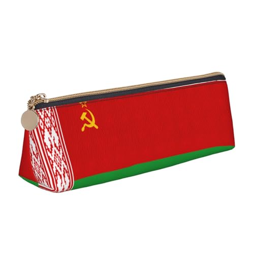 LGHDFYO Dreieckiges Federmäppchen, Motiv: Flagge von Belarus, Bleistiftetui, großes Fassungsvermögen, für Männer und Frauen, Künstler, Heimbüro, Weiß, One Size, Modisch LGHDFYO Dreieckiges Federmäppchen, Motiv: Flagge von Belarus, Bleistiftetui, großes Fassungsvermögen, für Männer und Frauen, Künstler, Heimbüro, Weiß, One Size, Modisch von LGHDFYO