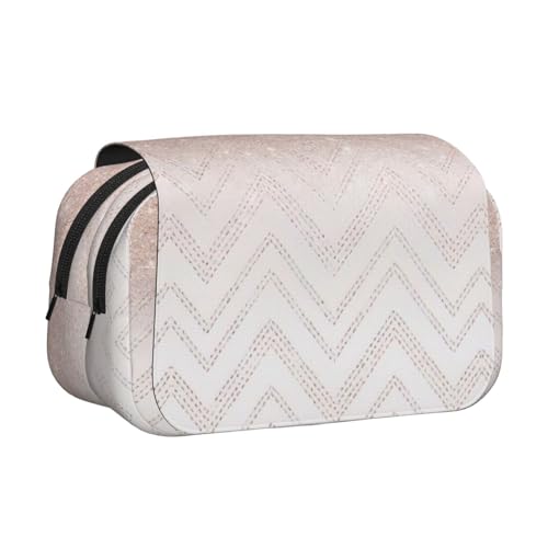 LGHDFYO Glitzerndes Federmäppchen mit hübschem Muster, Tintenrollerhalter, handgefertigtes Display, Organizer, Reißverschlusstasche, Schwarz, One Size, Art-Deco von LGHDFYO