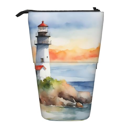 LGHDFYO Lighthouse Teleskop-Stiftetui für Damen und Herren, niedlich, stehend, mit Reißverschluss, für Büro, 1 Stück, Schwarz, One Size, Modisch LGHDFYO Lighthouse Teleskop-Stiftetui für Damen und Herren, niedlich, stehend, mit Reißverschluss, für Büro, 1 Stück, Schwarz, One Size, Modisch von LGHDFYO