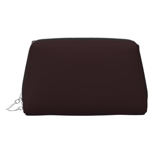 Goldfarbene Make-up-Tasche aus Leder – Pflaumenvioletter Druck, Reise-Kosmetiktasche für Damen, kleiner Organizer mit Griff, Reißverschlusstasche, silber, Einheitsgröße Goldfarbene Make-up-Tasche aus Leder – Pflaumenvioletter Druck, Reise-Kosmetiktasche für Damen, kleiner Organizer mit Griff, Reißverschlusstasche, silber, Einheitsgröße von LGHHGY