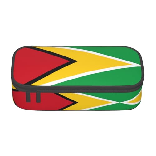 LGHHGY Federmäppchen mit Flagge von Island, Mehrzweck-Stift-Organizer, tragbare Schreibwarentasche für Schule, Büro und Reisen, Flagge von Guyana, Einheitsgröße, Schulranzen LGHHGY Federmäppchen mit Flagge von Island, Mehrzweck-Stift-Organizer, tragbare Schreibwarentasche für Schule, Büro und Reisen, Flagge von Guyana, Einheitsgröße, Schulranzen von LGHHGY