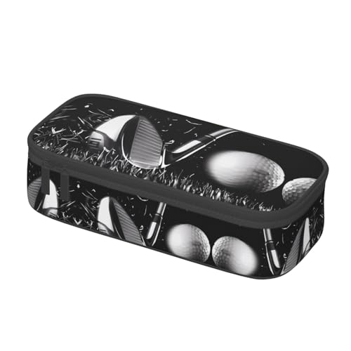LGHHGY Federmäppchen mit Golf-Aufdruck, Schwarz und Weiß, Mehrzweck-Stift-Organizer, tragbare Schreibwarentasche für Schule, Büro und Reisen, Schwarz und Weiß Golf, Einheitsgröße, Schulranzen LGHHGY Federmäppchen mit Golf-Aufdruck, Schwarz und Weiß, Mehrzweck-Stift-Organizer, tragbare Schreibwarentasche für Schule, Büro und Reisen, Schwarz und Weiß Golf, Einheitsgröße, Schulranzen von LGHHGY