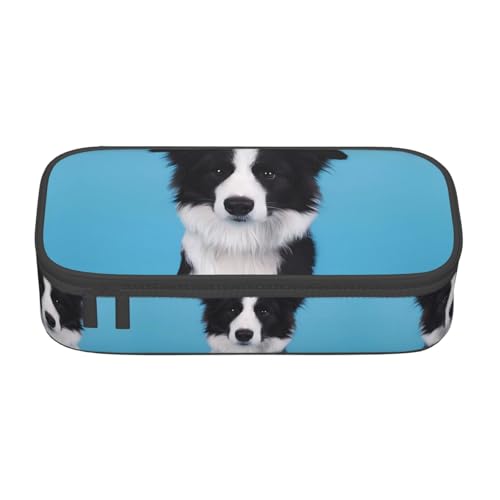 LGHHGY Federmäppchen mit Hundefang-Fasan-Druck, Mehrzweck-Stift-Organizer, tragbare Schreibwarentasche für Schule, Büro und Reisen, Border Collie, Einheitsgröße, Schulranzen LGHHGY Federmäppchen mit Hundefang-Fasan-Druck, Mehrzweck-Stift-Organizer, tragbare Schreibwarentasche für Schule, Büro und Reisen, Border Collie, Einheitsgröße, Schulranzen von LGHHGY